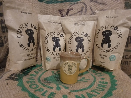 Creek Rock Coffee American Made Coffee Mugs (Mustard, White Ice), SHIPPING INCLUDED in PRICE